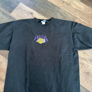 NBA Lakers  Black  vintage T-shirt xl